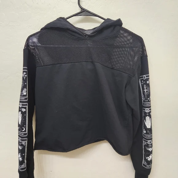 Midnight Hour long sleeve Crop top SM - Picture 2 of 6